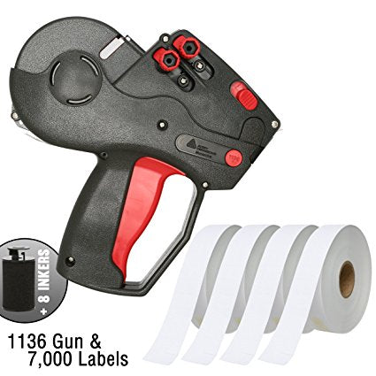Gun & 7,000 White Labels