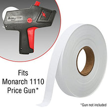 White Pricing Labels for Monarch 1110 Price Gun - 4 Sleeves, 68,000 Pricemarking Labels - With Bonus Ink Rolls