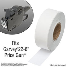 2212 White Pricing Labels for Garvey Contact 22-6 / 22-7 / 22-8 Price Gun – 9 Rolls, 11,000 Pricemarking Labels – With Bonus Ink Roll