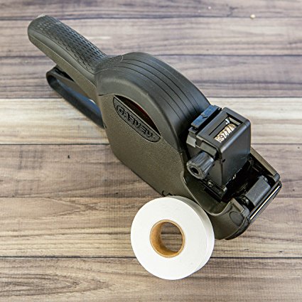 2212 White Pricing Labels for Garvey Contact 22-6 / 22-7 / 22-8 Price Gun – 9 Rolls, 11,000 Pricemarking Labels – With Bonus Ink Roll