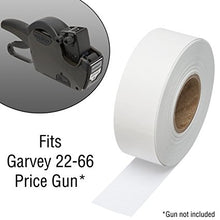 2216 White Pricing Labels for Garvey 22-66 / 22-77 / 22-88 Two Line Pricing Gun 9 Rolls - 9,000 Pricemarking Labels - With Bonus Ink Roll