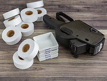 2216 White Pricing Labels for Garvey 22-66 / 22-77 / 22-88 Two Line Pricing Gun 9 Rolls - 9,000 Pricemarking Labels - With Bonus Ink Roll