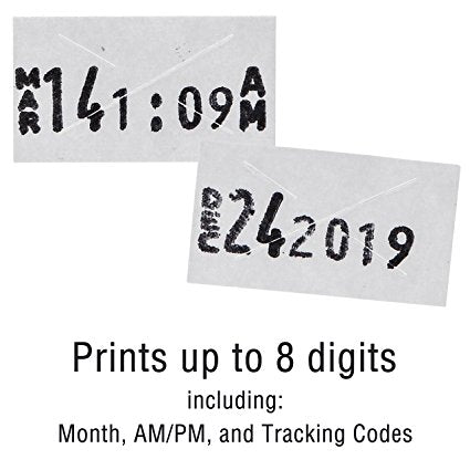 Perco Date Gun Labeler with Labels Date Coding Kit: Includes 8 Digits Gun Labeler, 10,000 White Labels, Label Remover, Bonus Ink Roll