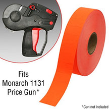 Fluorescent Red Pricing Labels for Monarch 1131 Price Gun – 8 Rolls, 20,000 Pricemarking Labels – With Bonus Ink Roll