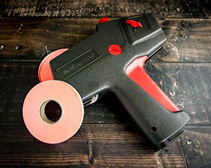 Monarch 1110 Price Gun With Labels Starter Kit: Includes Price Gun, 8,500 Fluorescent Red Pricing Labels, Label Scraper and Inker