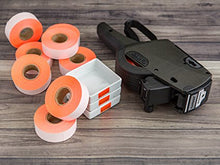 2212 Flou. Red Pricing Labels for Garvey 22-6 / 22-7 / 22-8 Price Gun – 9 Rolls, 11,000 Pricemarking Labels – With Bonus Ink Roll