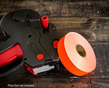 Fluorescent Red Pricing Labels for Monarch 1131 Price Gun – 8 Rolls, 20,000 Pricemarking Labels – With Bonus Ink Roll