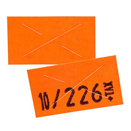 2212 Flou. Red Pricing Labels for Garvey 22-6 / 22-7 / 22-8 Price Gun – 9 Rolls, 11,000 Pricemarking Labels – With Bonus Ink Roll